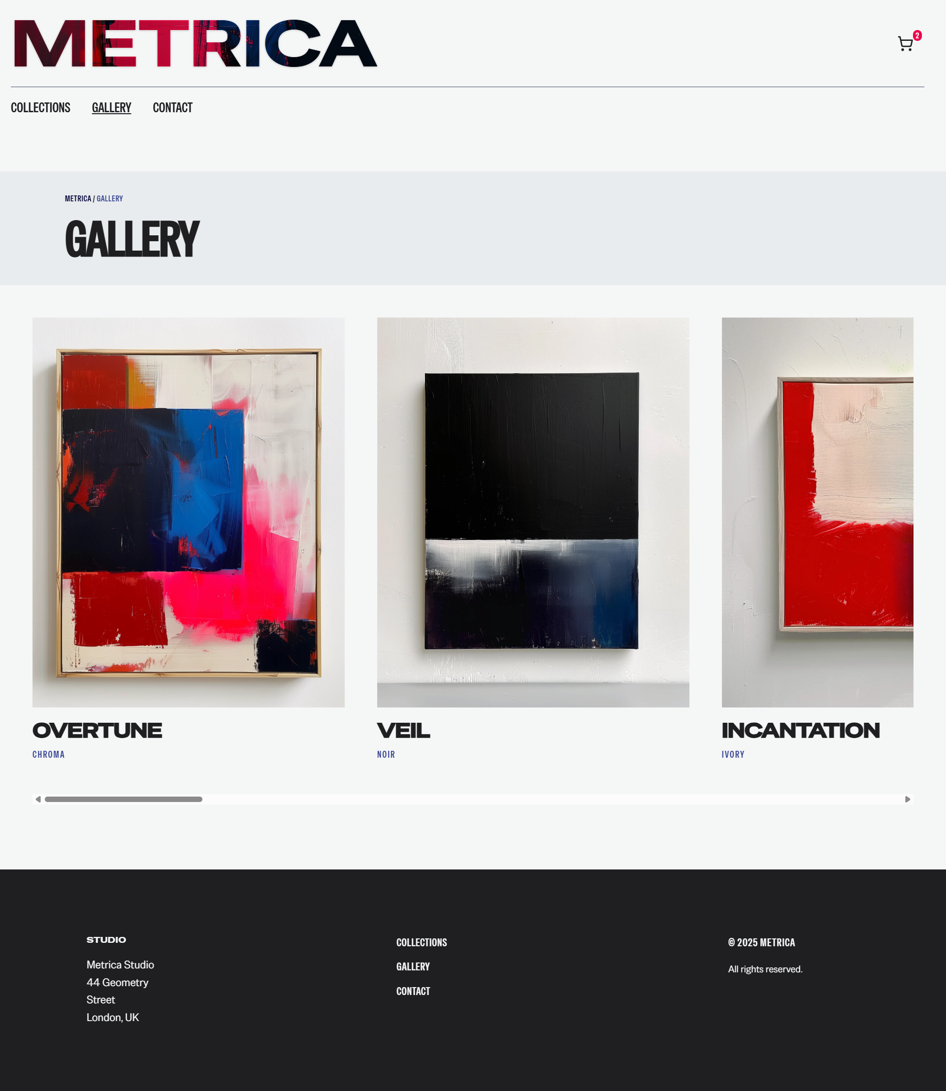 Metrica Gallery Page